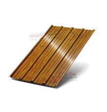 Профилированный лист НС38х1000-0.5 ECOSTEEL_T ЗолотойДуб