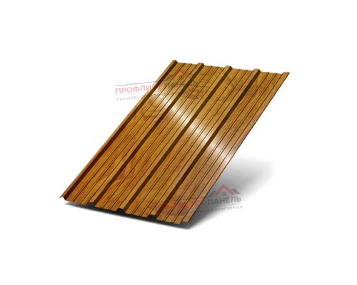 Профилированный лист НС38х1000-0.5 ECOSTEEL_T ЗолотойДуб Профилированный лист НС38х1000-0.5 ECOSTEEL_T ЗолотойДуб