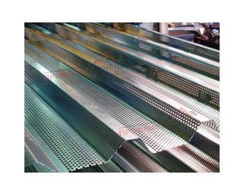 Перфорированный профилированный лист Т6-1179-0,5 Алюцинковый