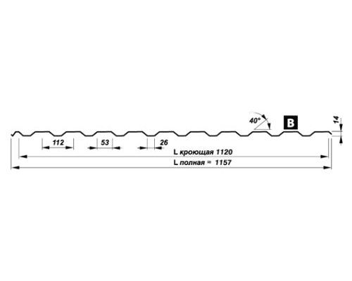 Перфорированный профилированный лист Т14-1120-0,6 Полиэстер