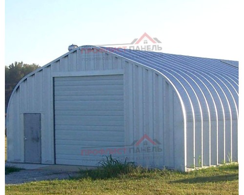 Разборный ангар модель A 9.1x4.1, 2.9x3.6, 6.0