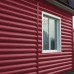 Сталь Блок-хаус 0,390 0,45 PE с пленкой RAL3003 рубиново-красный