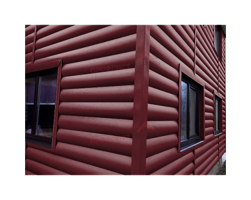 Блок-хаус classic 0,5 Quarzit RAL3005 красное вино Блок-хаус classic 0,5 Quarzit RAL3005 красное вино