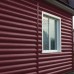 Сталь Блок-хаус 0,390 0,5 Velur20 с пленкой RAL3005 красное вино