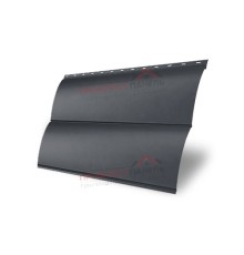 Сталь Блок-хаус 0,390 0,5 Quarzit lite с пленкой RAL7024 мокрый асфальт Сталь Блок-хаус 0,390 0,5 Quarzit lite с пленкой RAL7024 мокрый асфальт