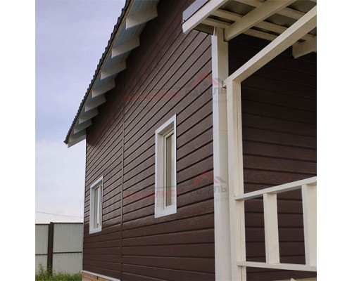 ЭкоБрус 0,345 гофрированный 0,5 Velur20 RAL8017 шоколад