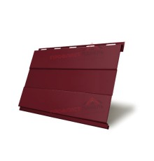 Вертикаль 0,2 prof 0,5 Quarzit с пленкой RAL3005 красное вино