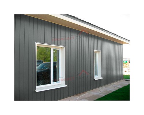 Вертикаль 0,2 gofr 0,45 PE с пленкой RAL7005 мышино-серый