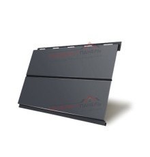 Вертикаль 0,2 line 0,5 Satin с пленкой RAL7024 мокрый асфальт
