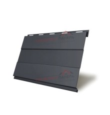 Вертикаль 0,2 prof 0,5 Satin с пленкой RAL7024 мокрый асфальт