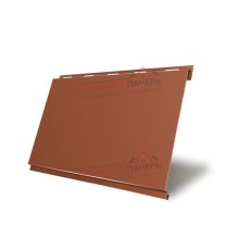 Вертикаль 0,2 classic 0,5 Velur20 с пленкой RAL8004 терракота