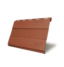 Вертикаль 0,2 prof 0,5 Velur20 с пленкой RAL8004 терракота