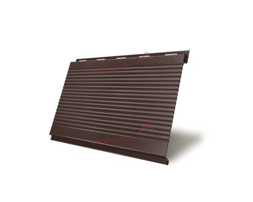 Вертикаль 0,2 gofr 0,5 Satin с пленкой RAL8017 шоколад Вертикаль 0,2 gofr 0,5 Satin с пленкой RAL8017 шоколад