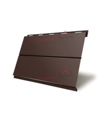 Вертикаль 0,2 line 0,5 Velur20 с пленкой RAL8017 шоколад