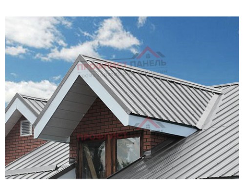 Акустическая кровельная сэндвич-панель из минеральной ваты, ширина 1000 мм, толщина 250 мм, 0.5/0.5, RAL7004