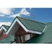 Акустическая кровельная сэндвич-панель из минеральной ваты, ширина 1000 мм, толщина 20 мм, 0.5/0.5, RAL6005