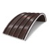 Арочные сэндвич-панели из пенополистирола, ширина 1200 мм, толщина 20 мм, 0.5/0.5, RAL8017
