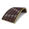 Арочные сэндвич-панели из пенополиизоцианурата, ширина 1000 мм, толщина 40 мм, 0.5/0.5, RAL8017 Арочные сэндвич-панели из пенополиизоцианурата, ширина 1000 мм, толщина 40 мм, 0.5/0.5, RAL8017