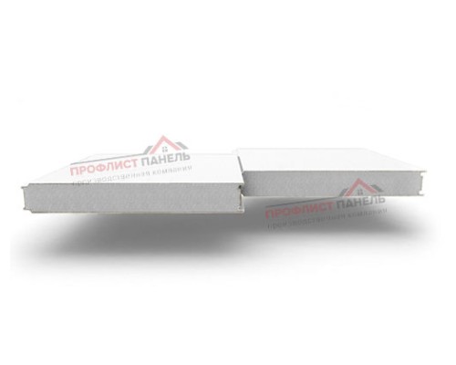 Гладкие сэндвич-панели из пенополистирола, ширина 1200 мм, толщина 20 мм, 0.5/0.5, RAL9003
