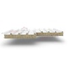 Кровельные сэндвич-панели из минеральной ваты, ширина 1000 мм, толщина 20 мм, 0.5/0.5, RAL9003 Кровельные сэндвич-панели из минеральной ваты, ширина 1000 мм, толщина 20 мм, 0.5/0.5, RAL9003