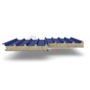 Кровельные сэндвич-панели из минеральной ваты, ширина 1200 мм, толщина 20 мм, 0.5/0.5, RAL5005 Кровельные сэндвич-панели из минеральной ваты, ширина 1200 мм, толщина 20 мм, 0.5/0.5, RAL5005