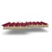 Кровельные сэндвич-панели из минеральной ваты, ширина 1200 мм, толщина 40 мм, 0.5/0.5, RAL3011