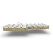 Кровельные сэндвич-панели из минеральной ваты, ширина 1000 мм, толщина 50 мм, 0.5/0.5, RAL9002