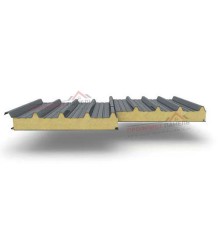 Кровельные сэндвич панели из пенополиуретана, ширина 1200 мм, толщина 60 мм, 0.5/0.5, RAL7011