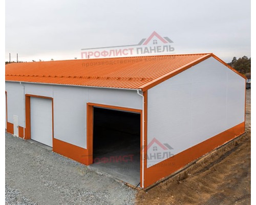 Кровельные сэндвич-панели из пенополистирола, ширина 1000 мм, толщина 10 мм, 0.5/0.5, RAL2004