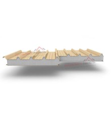 Кровельные сэндвич-панели из пенополистирола, ширина 1200 мм, толщина 120 мм, 0.5/0.5, RAL1014