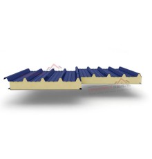 Кровельные сэндвич-панели из пенополиизоцианурата, ширина 1200 мм, толщина 20 мм, 0.5/0.5, RAL5005