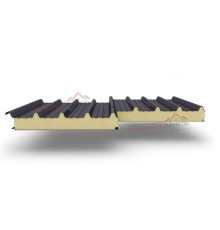 Кровельные сэндвич-панели из пенополиизоцианурата, ширина 1200 мм, толщина 220 мм, 0.5/0.5, RAL7024