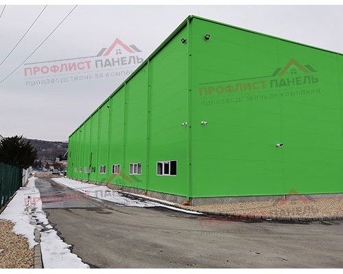 Стеновые сэндвич-панели из пенополистирола, ширина 1200 мм, толщина 40 мм, 0.5/0.5, RAL6018