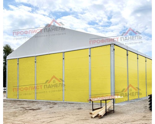 Стеновые сэндвич-панели из минеральной ваты, ширина 1160 мм, толщина 150 мм, 0.5/0.5, RAL1018