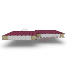 Стеновые сэндвич-панели комбинированные (мин. вата и ППС), ширина 1200 мм, толщина 150 мм, 0.5/0.5, RAL3005