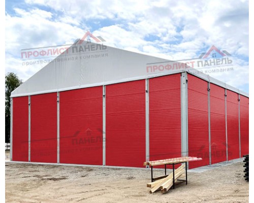 Стеновые сэндвич-панели из минеральной ваты, ширина 1000 мм, толщина 250 мм, 0.5/0.5, RAL 3020