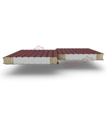 Стеновые сэндвич-панели комбинированные (мин. вата и ППС), ширина 1200 мм, толщина 150 мм, 0.5/0.5, RAL3009