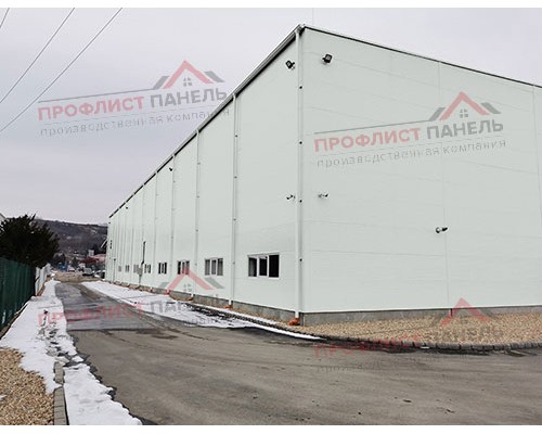 Стеновые сэндвич-панели из пенополистирола, ширина 1200 мм, толщина 40 мм, 0.5/0.5, RAL7047