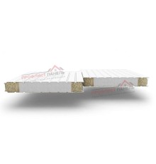 Стеновые сэндвич-панели комбинированные (мин. вата и ППС), ширина 1160 мм, толщина 120 мм, 0.5/0.5, RAL9003