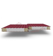 Стеновые сэндвич-панели комбинированные (мин. вата и ППС), ширина 1200 мм, толщина 150 мм, 0.5/0.5, RAL3011