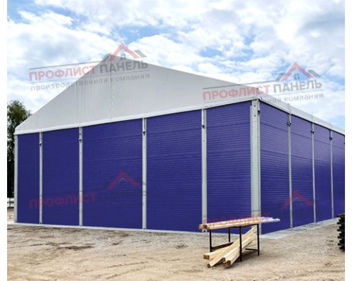 Стеновые сэндвич-панели из минеральной ваты, ширина 1000 мм, толщина 150 мм, 0.5/0.5, RAL5002