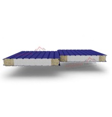 Стеновые сэндвич-панели комбинированные (мин. вата и ППС), ширина 1200 мм, толщина 150 мм, 0.5/0.5, RAL5002