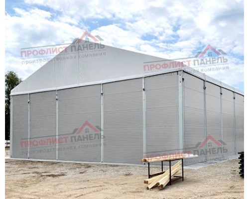 Стеновые сэндвич-панели комбинированные (мин. вата и ППС), ширина 1160 мм, толщина 150 мм, 0.5/0.5, RAL7004