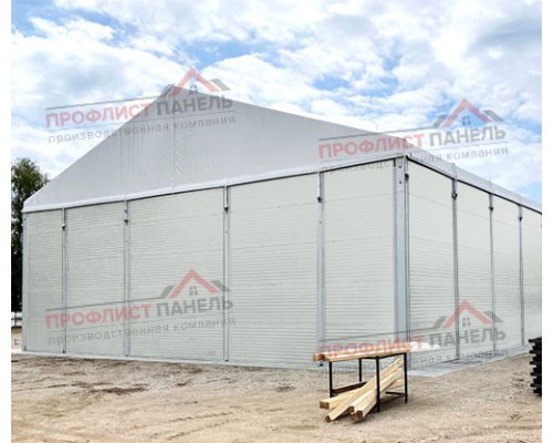 Стеновые сэндвич-панели комбинированные (мин. вата и ППС), ширина 1160 мм, толщина 150 мм, 0.5/0.5, RAL7035