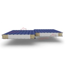 Стеновые сэндвич-панели комбинированные (мин. вата и ППС), ширина 1200 мм, толщина 150 мм, 0.5/0.5, RAL5005