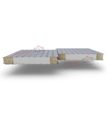 Стеновые сэндвич-панели комбинированные (мин. вата и ППС), ширина 1200 мм, толщина 150 мм, 0.5/0.5, RAL9006