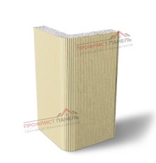 Вертикальная угловая сэндвич-панель из пенополистирола, ширина 1000 мм, толщина 250 мм, 0.5/0.5, RAL1014