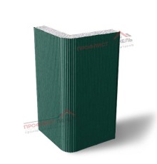 Вертикальная угловая сэндвич-панель из пенополистирола, ширина 1200 мм, толщина 100 мм, 0.5/0.5, RAL6005