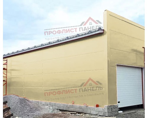 Сэндвич-панели без замков из пенополиизоцианурата, ширина 1200 мм, толщина 200 мм, 0.5/0.5, RAL1014