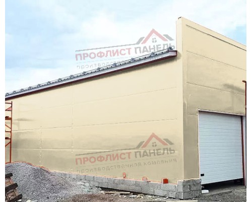 Сэндвич-панели без замков из пенополиизоцианурата, ширина 1200 мм, толщина 50 мм, 0.5/0.5, RAL1015